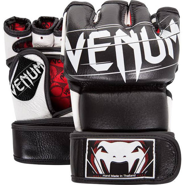 Venum MMA Training Gloves Undisputed 2.0 Leather, Black-White