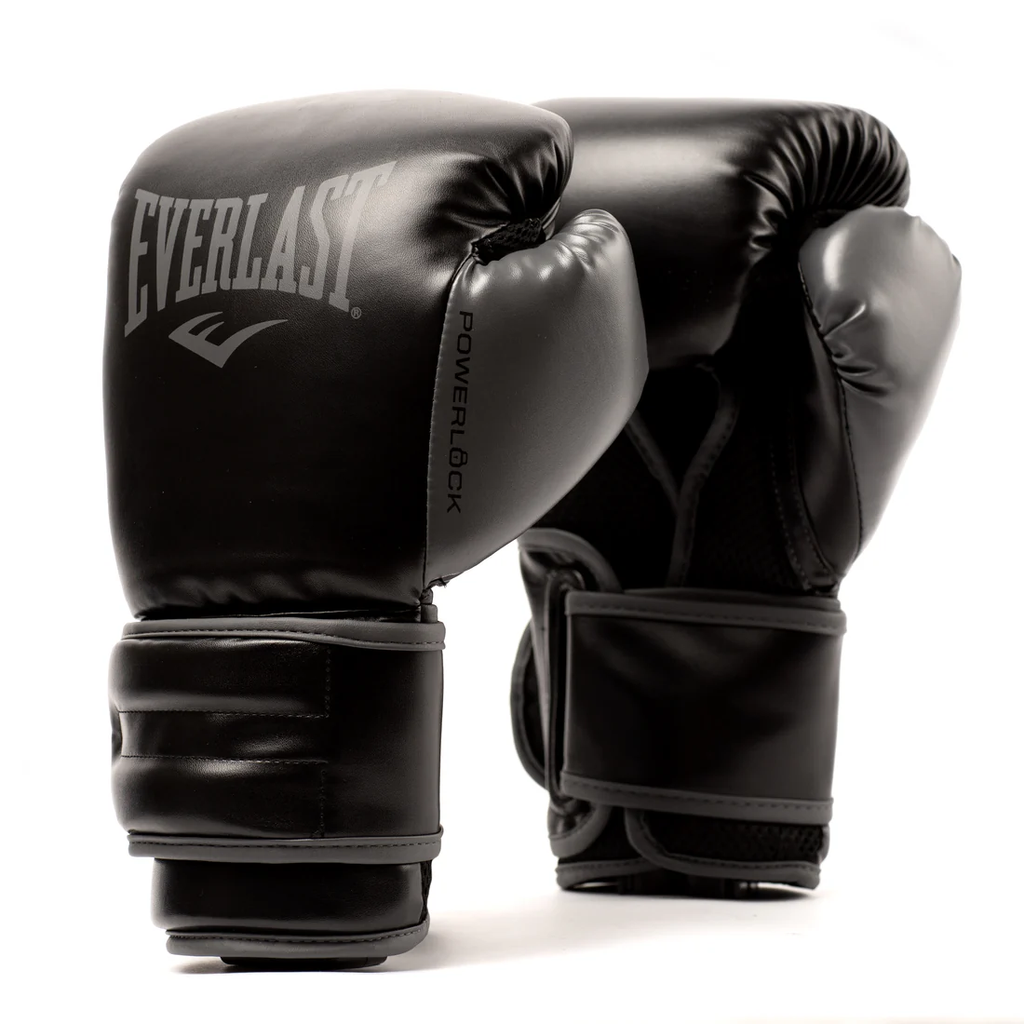 Everlast Boxing Gloves Powerlock 2R, Black-Gray