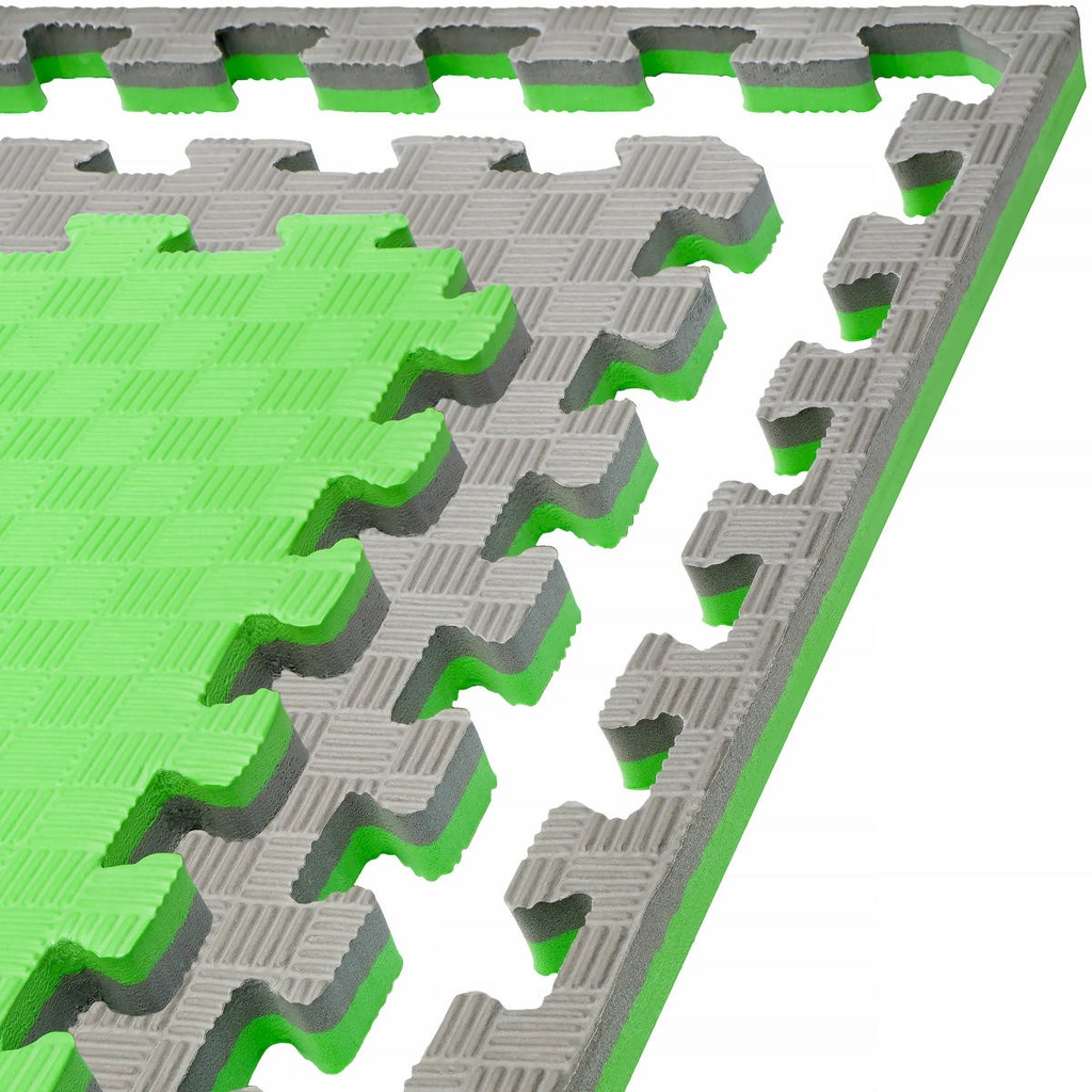 Martial Arts Mat 1mx1mx3cm, Green-Gray