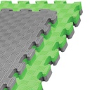 Kampfsportmatte 1mx1mx3cm, Grün-Grau