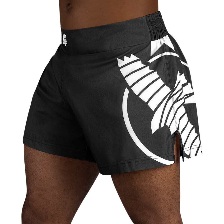 Hayabusa Fight Shorts Icon Kickboxing, Schwarz