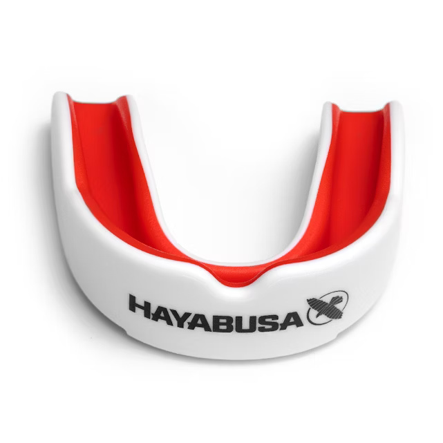 Hayabusa Mouthguard Combat, White-Red