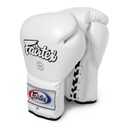 Fairtex Boxhandschuhe BGL7 Pro Sparring mit Schnürung, Weiß