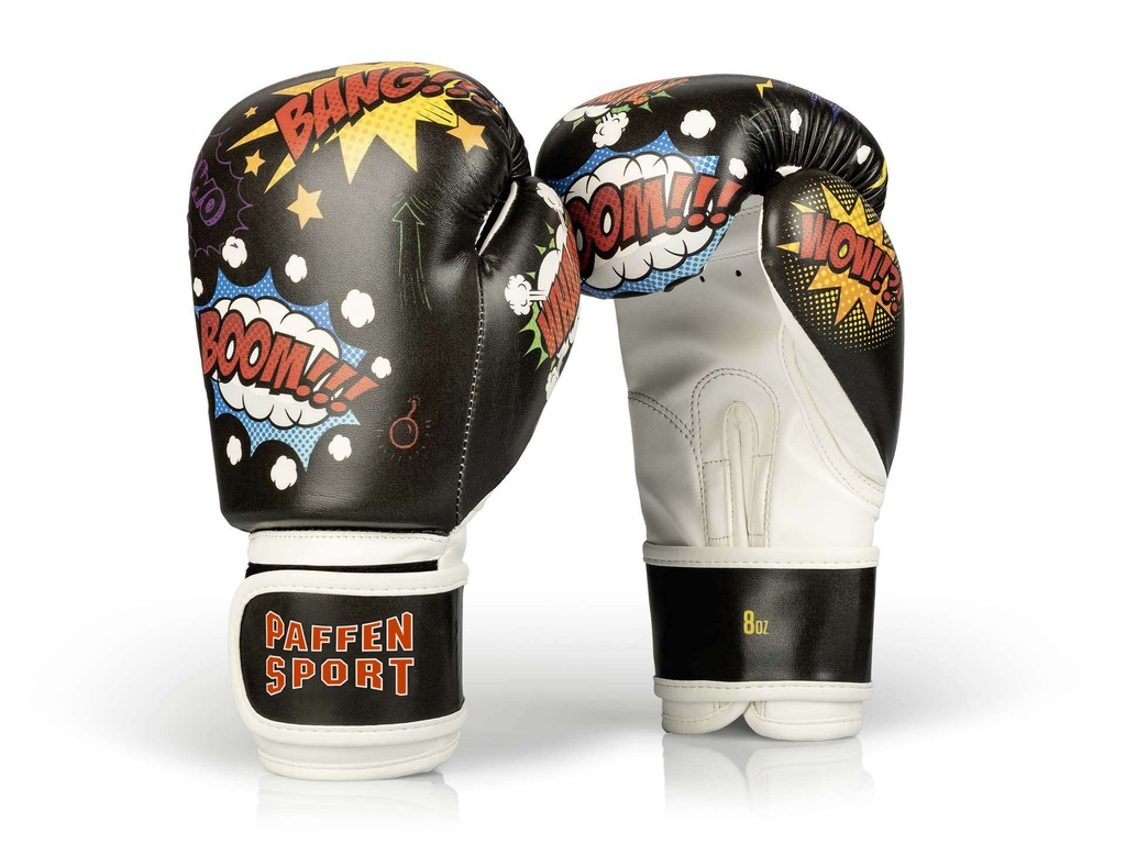 Paffen Sport Boxhandschuhe Kids Comic, Schwarz