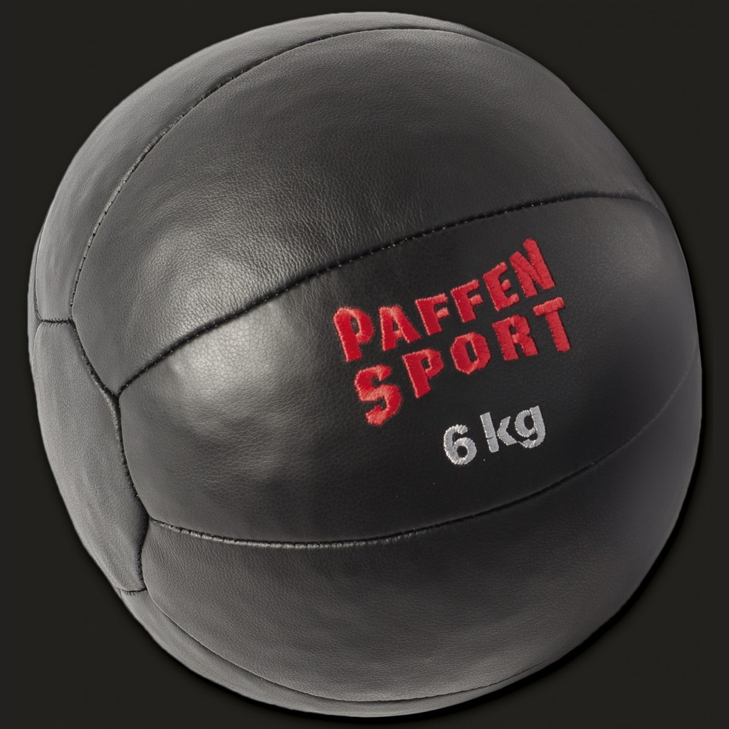 Paffen Sport Medizine Ball Star Leather 6kg, Black