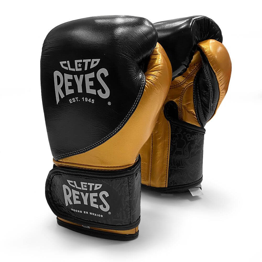 Cleto Reyes Boxhandschuhe High Precision, Schwarz-Gold