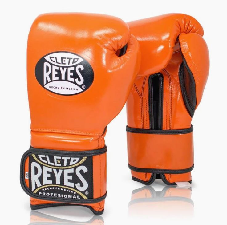 Cleto Reyes Boxhandschuhe Training Velcro, Orange