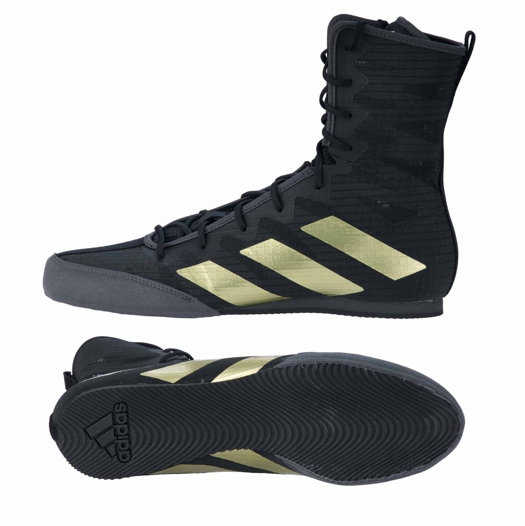 adidas Boxing Shoes Box Hog 4, Black-Gold