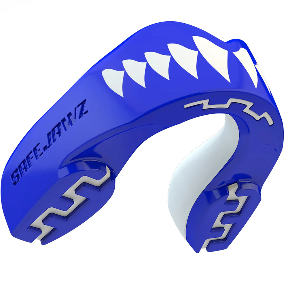 Safejawz Mundschutz Extro Serie Shark, Blau