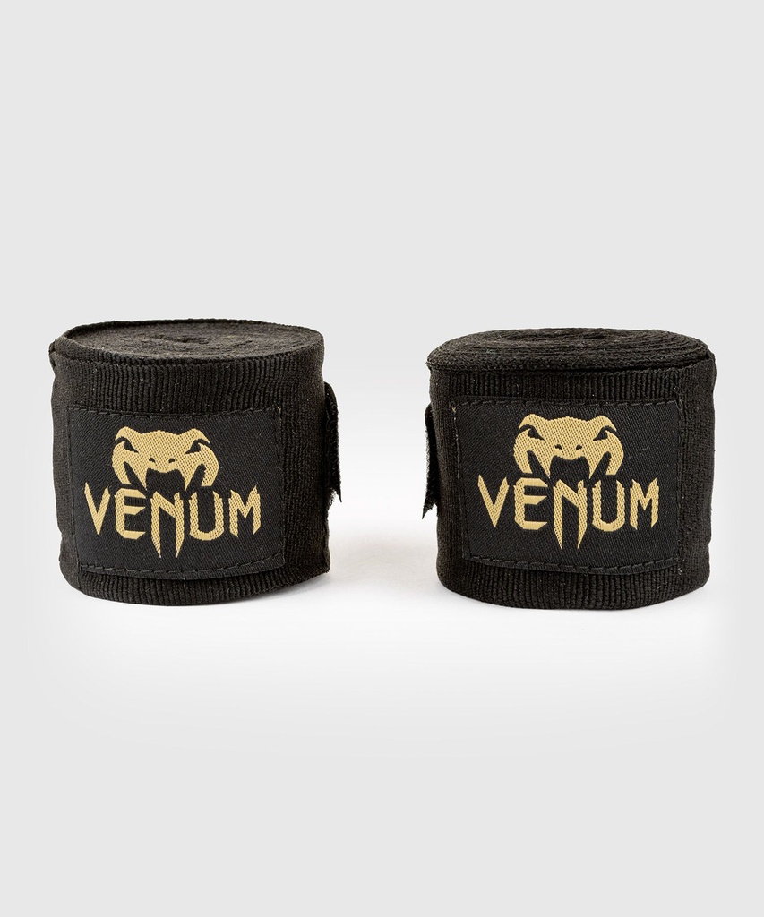 SALE 160 Venum Boxbandagen 4,5m Halbelastisch, Schwarz