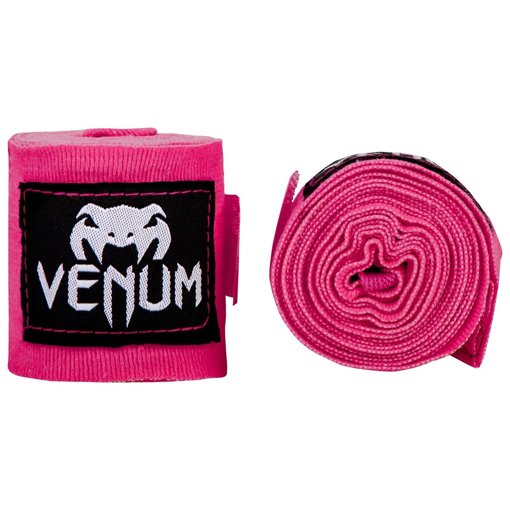 Venum Boxbandagen 4,5m Halbelastisch, Pink