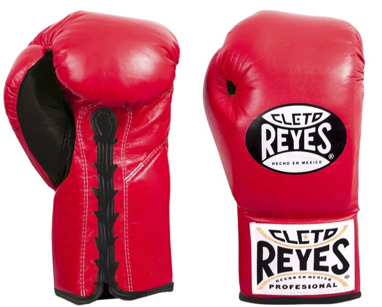 Cleto Reyes Boxhandschuhe Professional Fight mit Schnürung, Rot