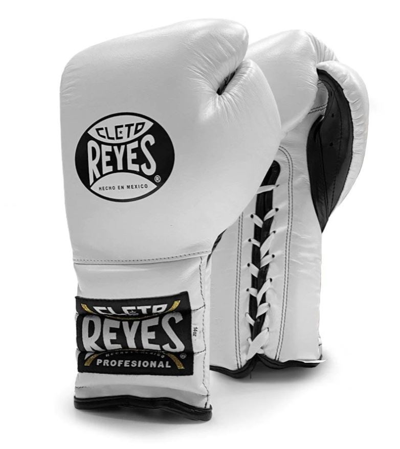Cleto Reyes Boxing Gloves Sparring Lace Up, White
