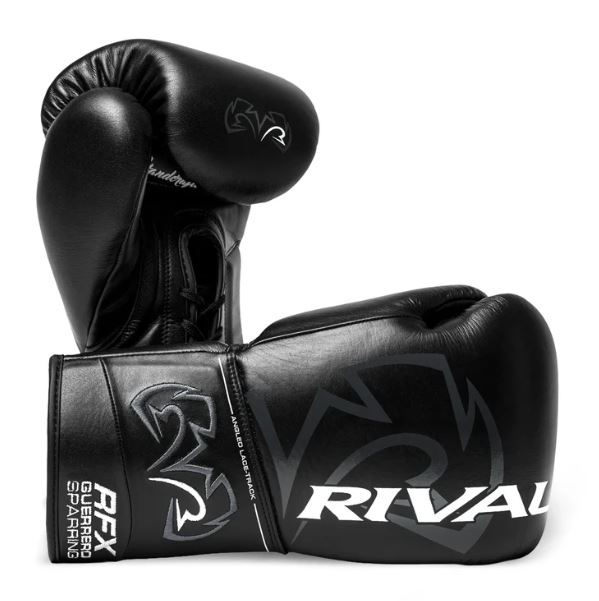 Rival Boxing Gloves RFX-Guerrero Sparring HDE-F Laces, Black