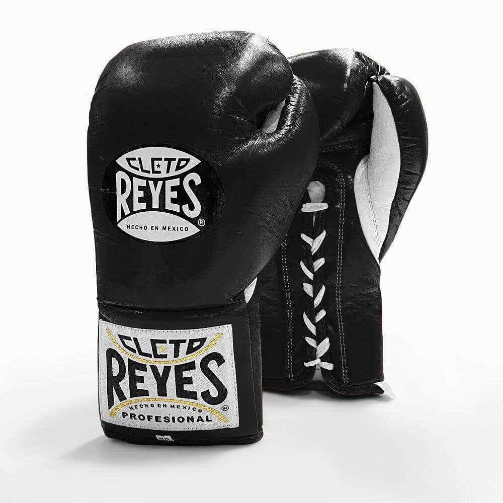 Cleto Reyes Boxing Gloves Professional Fight Laces, Black-White