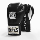 Cleto Reyes Boxhandschuhe Professional Fight mit Schnürung, Schwarz-Weiss