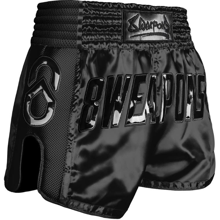 8Weapons Muay Thai Shorts Super Mesh Noir