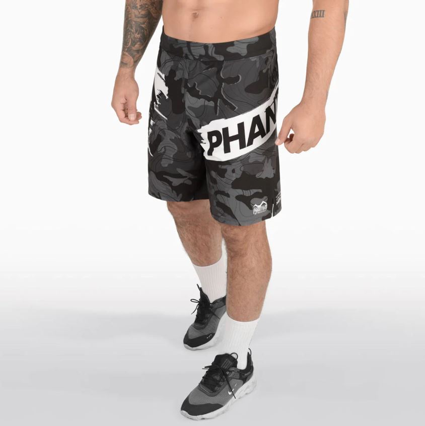 Phantom Fight Shorts Flex-S Urban, Camo-Schwarz