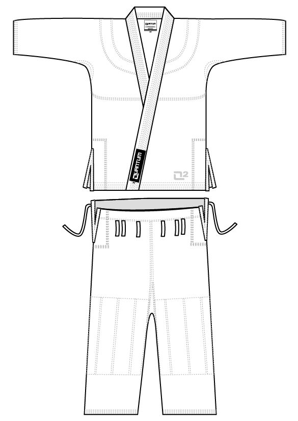 SALE 468 Quantum BJJ Gi Q3, Weiß
