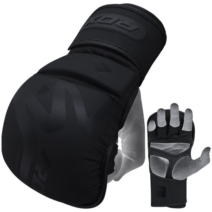 RDX MMA Sparring Handschuhe T15, Schwarz