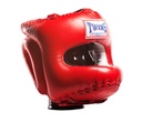Twins Head Guard HGL10 Leather, Red