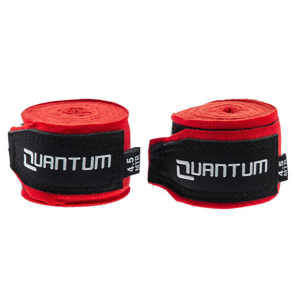 Quantum Hand Wraps 4.5m Semi-Elastic, Red
