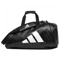 adidas Sporttasche/Rucksack 2in1 L PU, Schwarz-Weiß
