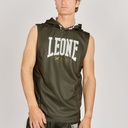 SALE 24 Leone Hoodie Logo Ärmellos, Grün