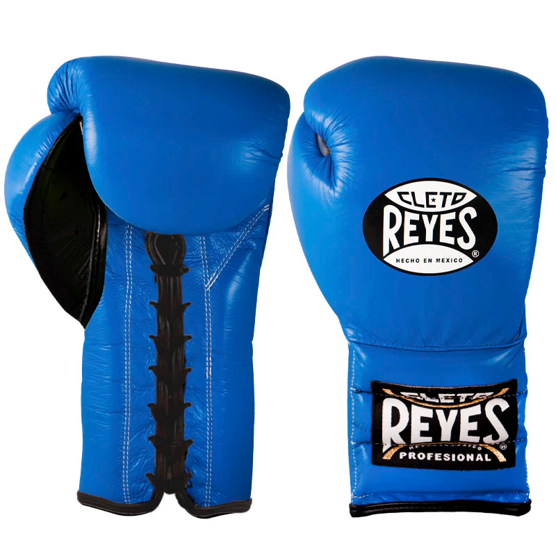 Cleto Reyes Boxing Gloves Traditional Training Lace Up, Blue