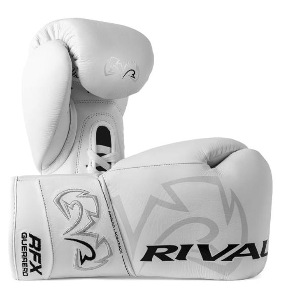 Rival Boxhandschuhe RFX-Guerrero Pro Fight HDE-F mit Schnürung, Weiß