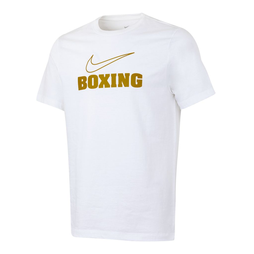 SALE 371 Nike T-Shirt WM Boxing, Weiß-Gold