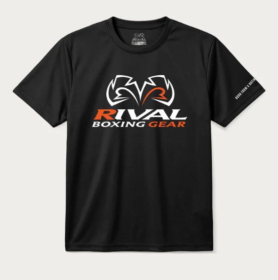 Rival T-Shirt Corpo with Spandex, Black