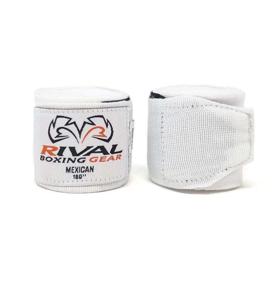 Rival Boxbandagen Mexican 5,5m, Weiß