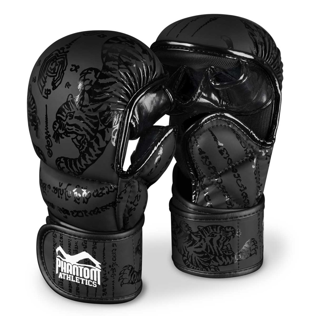 Phantom MMA Sparring Handschuhe Muay Thai, Schwarz