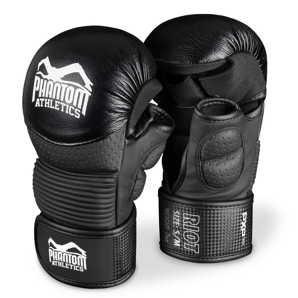 Phantom MMA Sparring Gloves Riot Pro, Black