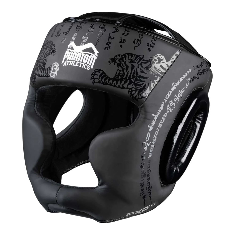 Phantom Head Guard Muay Thai, Black-White