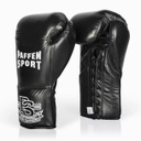 Paffen Sport Boxing Gloves Pro Mexican Sparring Laces, Black