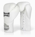 Paffen Sport Boxhandschuhe Pro Mexican Sparring mit Schnürung, Weiß