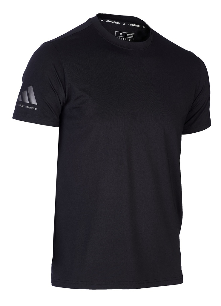 adidas T-Shirt Promo Polyester, Schwarz