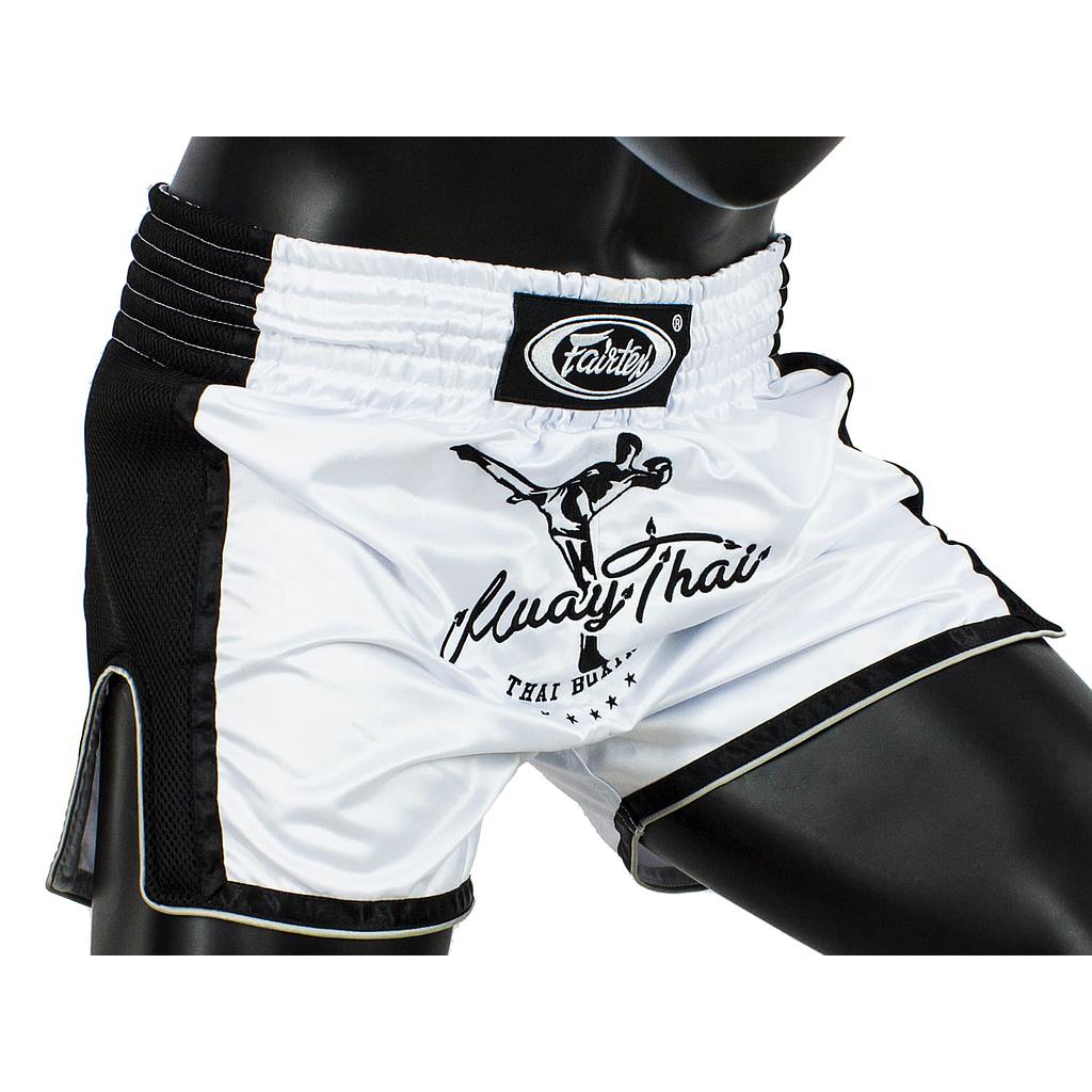 SALE 248 Fairtex Muay Thai Shorts BS1707, Weiß