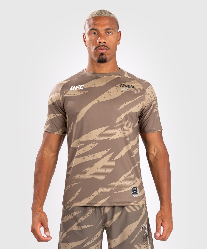 Venum T-Shirt Dry Tech UFC Adrenaline Fight Week, Desert-Camo
