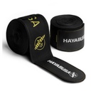 SALE 76 Hayabusa Boxbandagen Deluxe 4,5m Unelastisch, Schwarz-Gold