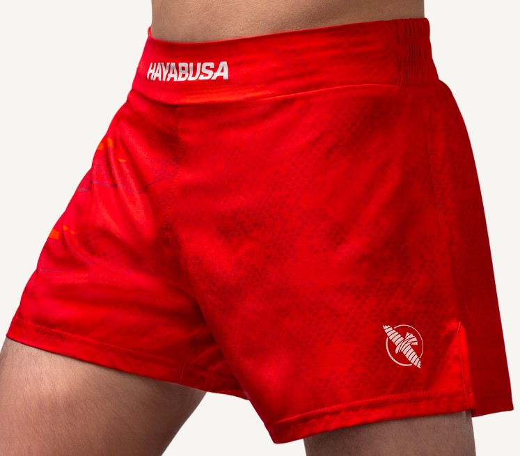 Hayabusa Fight Shorts Arrow Kickboxing, Rot