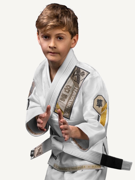 SALE Hayabusa BJJ Gi Ascend Youth, Weiß