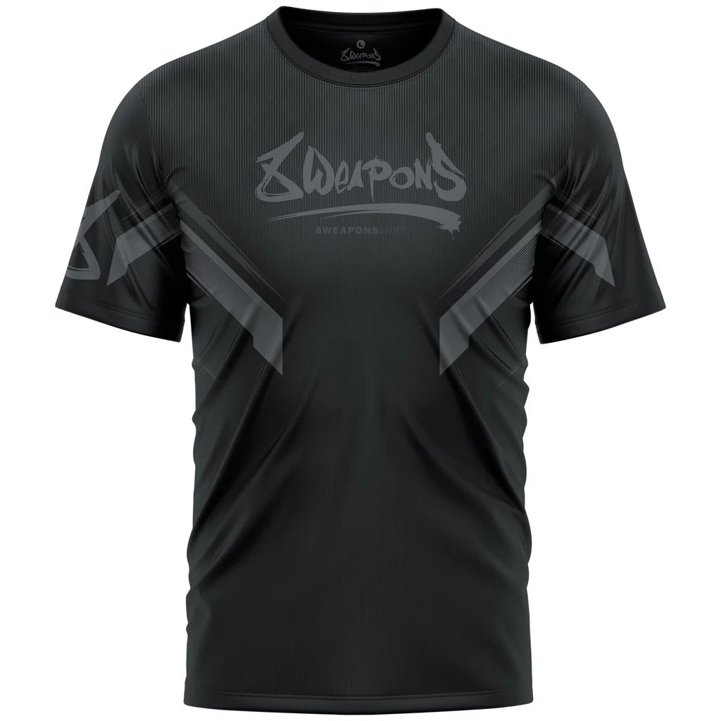 8Weapons Rash Guard Shift, Black-Matte