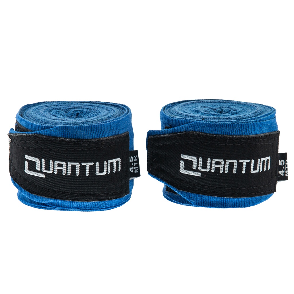 Quantum Boxbandagen 5,5m halbelastisch, Blau