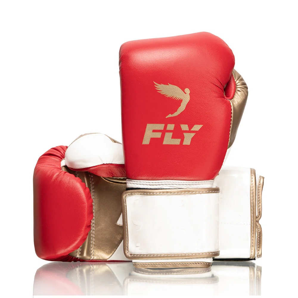 Fly Boxing Gloves Superloop Lightning, Red-White-Gold