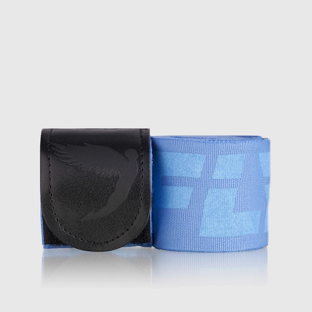 SALE 265 Fly Boxbandagen Big Logo 4,5m, Hellblau