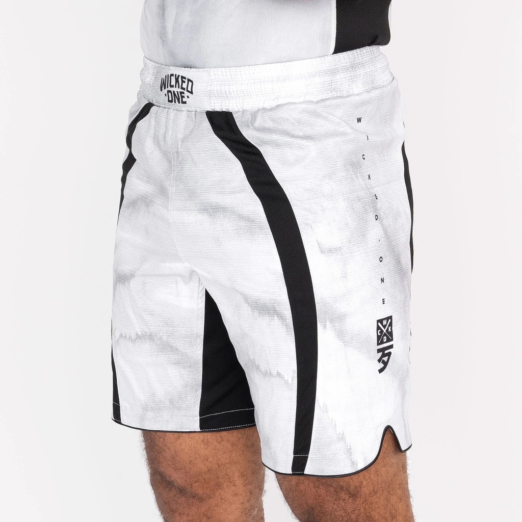 SALE 399 Wicked One Fight Shorts Eager Contest, Weiß