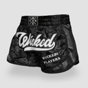SALE 416 Wicked One Muay Thai Shorts Squad Player, Schwarz